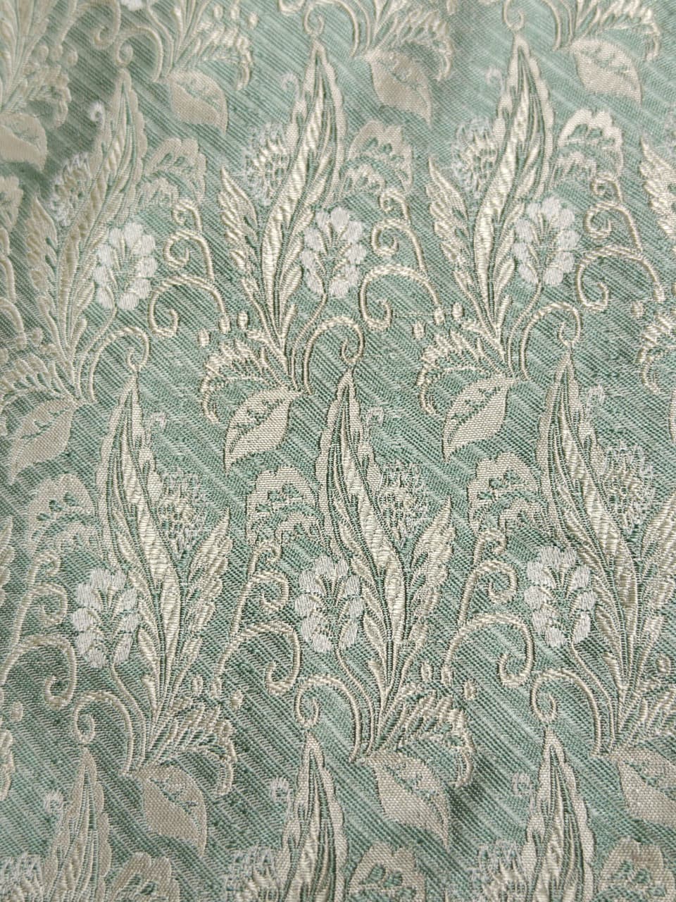 Botanical Heritage Tanchoi Silk Fabric