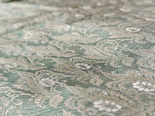 Botanical Heritage Tanchoi Silk Fabric